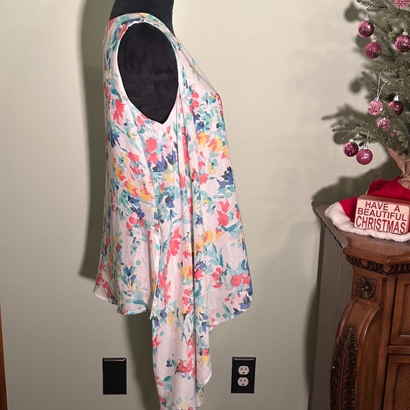 Ninety Clothing Co Sleeveless Lined Floral Top Tunic Size Small NWT - Picture 7 of 13
